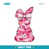 Pink Camo Easter Bunny Coquette Bow PNG