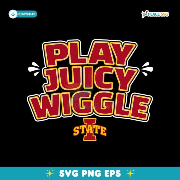 Play Juicy Wiggle Iowa State Cyclones Basketball SVG