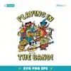 Playing In The Band Cartoon Character SVG