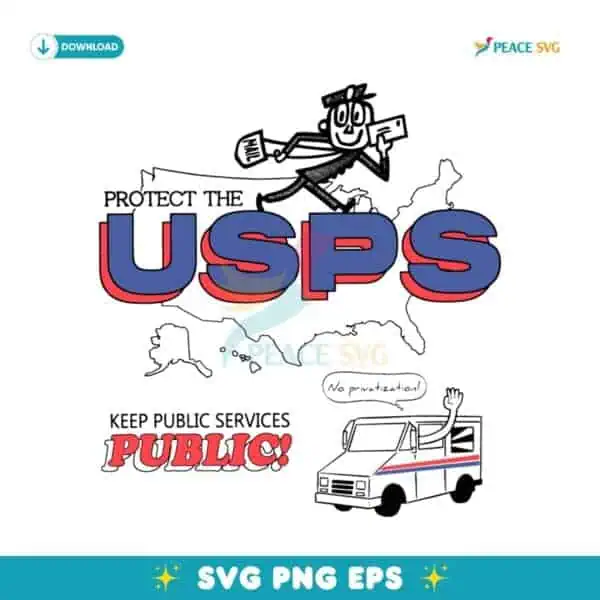 Protect The Usps Keep Public Services Public SVG
