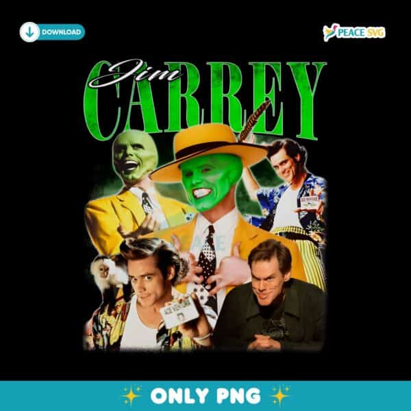 Retro 90S Jim Carrey The Mask PNG