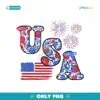 Retro America Floral Coquette Usa 4Th Of July PNG