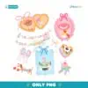 Retro Coquette Bows Toy Story Disney Pixar PNG