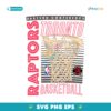 Retro Eastern Conference Toronto Raptors Basketball SVG