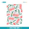 Retro Fuck Trump Flower Cherry Anti Donald Trump SVG