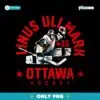 Retro Linus Ullmark Ottawa Senators Hockey PNG