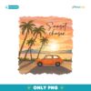 Retro Summer Beach Chasing Sunsets  PNG
