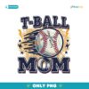 Retro T Ball Mom Game Day PNG