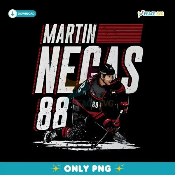 Retro Vintage Martin Necas 88 Colorado Avalanche PNG