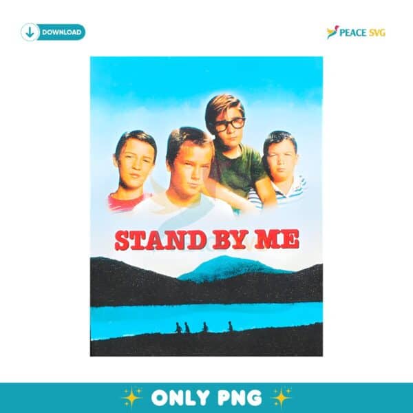 Retro Vintage Stand By Me 1986 Film PNG