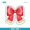 Retro Watermelon Coquette Bow Summer PNG