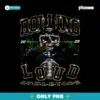 Rolling Loud 2025 Athletics Football Skeleton PNG