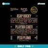 Rolling Loud La 25 Asap Rocky Playboy Carti Peso Pluma PNG