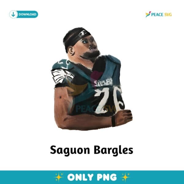 Saguon Bargles Philadelphia Eagles Saquon Barkley Parody PNG