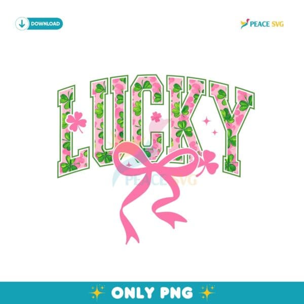 Shamrock Lucky St Patricks Day Pink Coquette Png