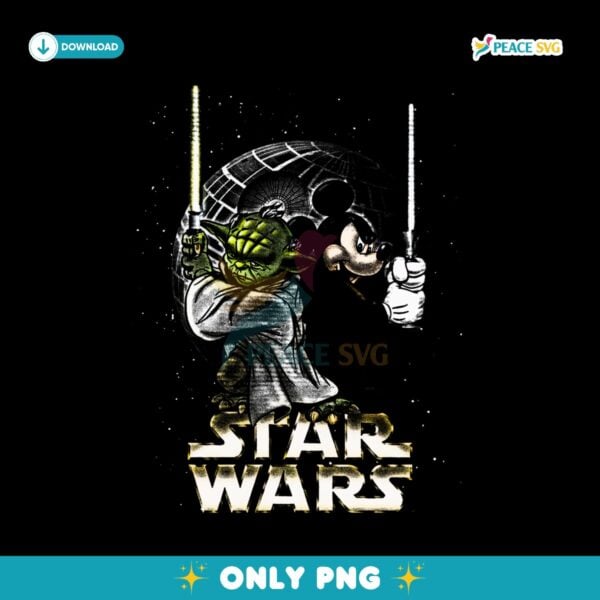 Star Wars Yoda Mickey Vintage Disney Star Wars PNG