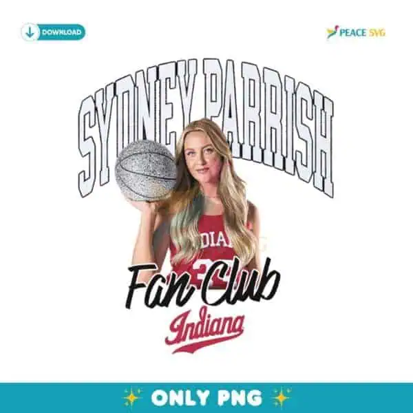 Sydney Parrish Indiana Hoosiers Basketball Fan Club PNG
