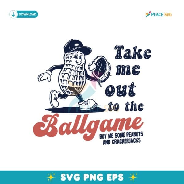 Take Me Out To The Ballgame Baseball Mom Svg