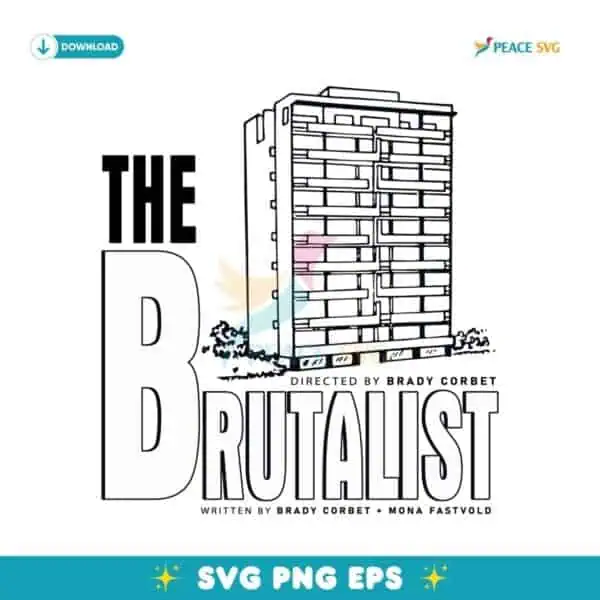 The Brutalist Architect Movie SVG