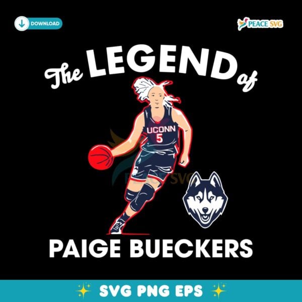 The Legend Of Paige Bueckers Uconn Huskies Basketball SVG