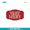 Very Merry Christmas Disney Mickey Mouse Svg
