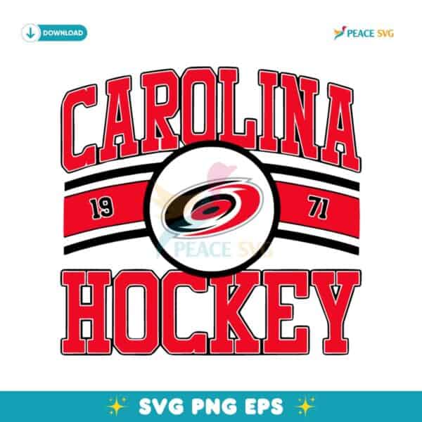 Vintage Carolina Hurricanes Hockey Logo 1971 SVG