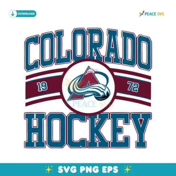 Vintage Colorado Avalanche Hockey Logo 1972 SVG