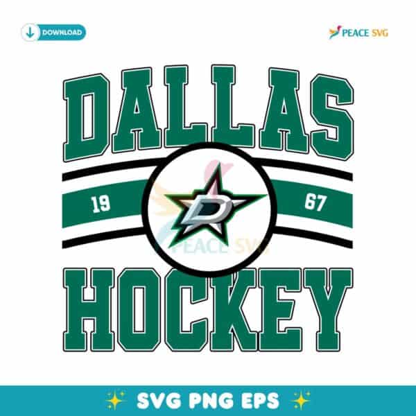 Vintage Dallas Stars Hockey Logo 1967 SVG