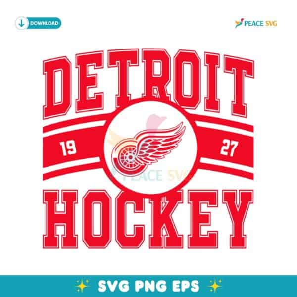 Vintage Detroit Red Wings Hockey Logo 1926 SVG