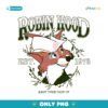 Vintage Disney Robin Hood Keep Your Chin Up Est 1973 PNG