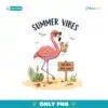 Vintage Flamingo  Summer Vibes PNG