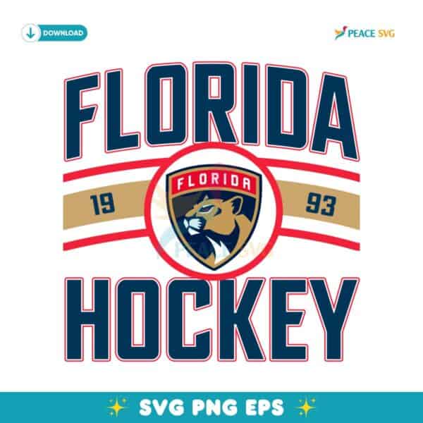 Vintage Florida Panthers Hockey Logo 1993 SVG