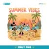 Vintage Mickey And Friends In Summer PNG