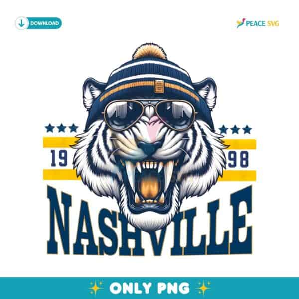 Vintage Nashville Predators Mascot Est 1998 Hockey Fans PNG