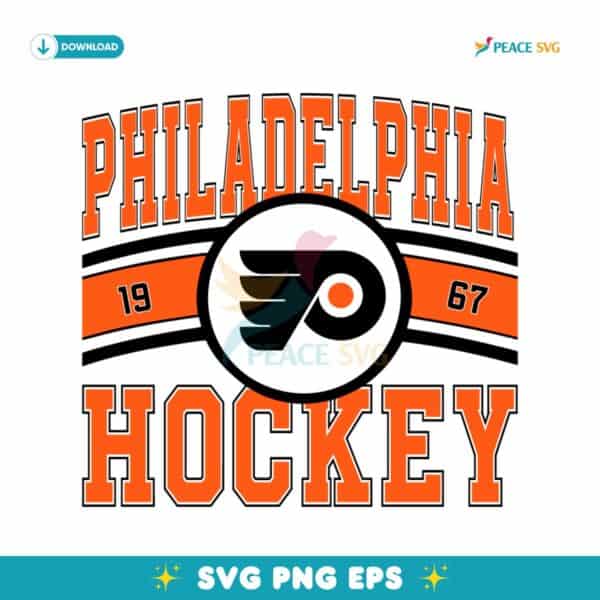 Vintage Philadelphia Flyers Hockey Logo 1967 SVG