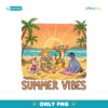 Vintage Summer Bear And Friends PNG