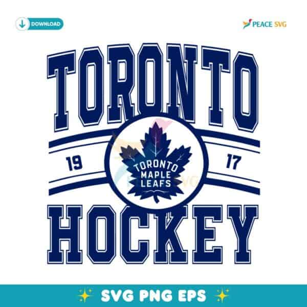 Vintage Toronto Maple Leafs Hockey Logo 1917 SVG