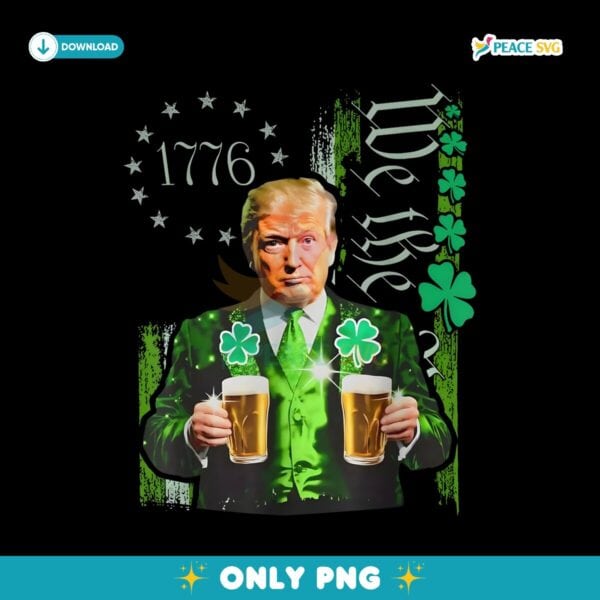 Vintage Trump St Patrick Day Since 1776 PNG