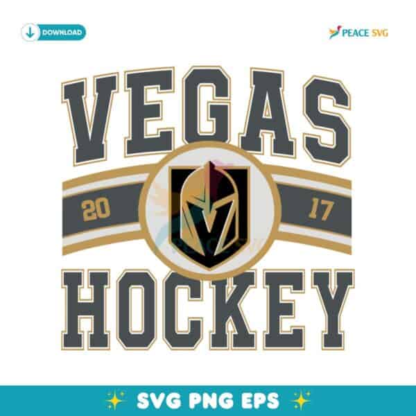 Vintage Vegas Golden Knights Hockey Logo 2017 SVG