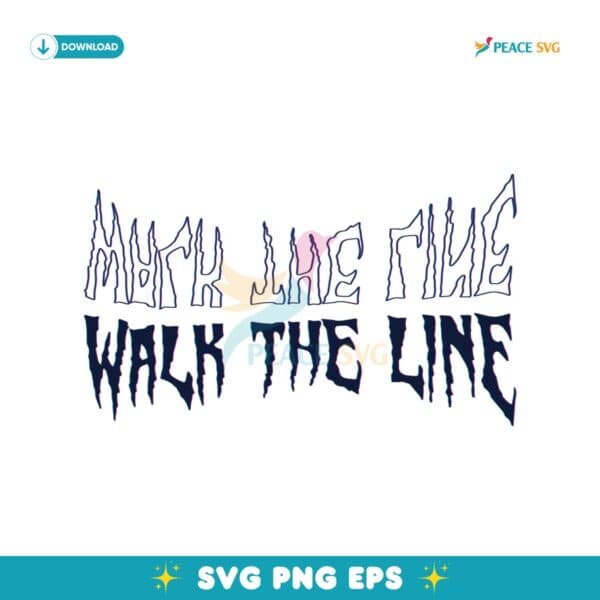 Walk The Line SVG