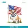 Watercolor American Bulldog Lover PNG