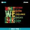What We Learn From Black History PNG