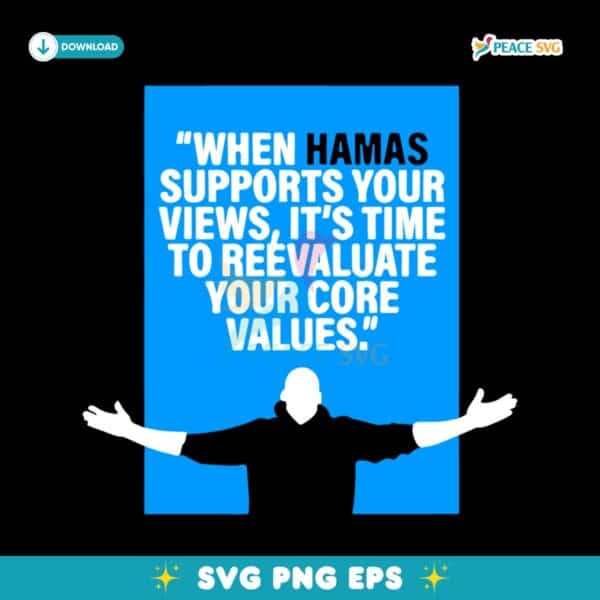 When Hamas Supports Your Views SVG