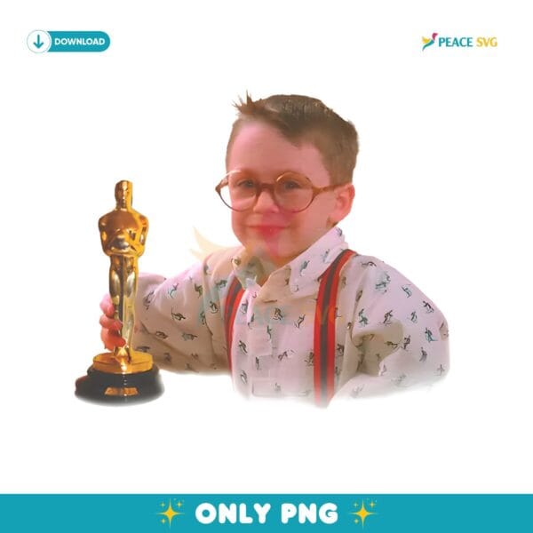 Young Kieran Culkin Oscar PNG