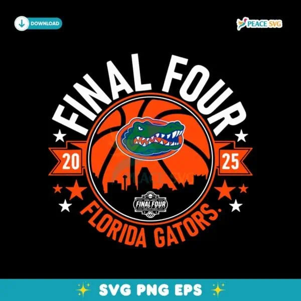 2025 Final Four Florida Gators Basketball SVG