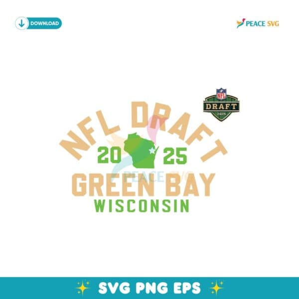 2025 NFL Draft Green Bay Wisconsin Svg