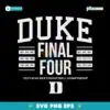2025 Ncaa Basketball Duke All Time Final Fours SVG
