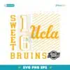 2025 Ncaa Womens Basketball Sweet 16 Ucla Bruins SVG