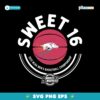 2025 Sweet Sixteen Arkansas Razorbacks Basketball SVG