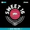 2025 Sweet Sixteen Arkansas Razorbacks Basketball SVG